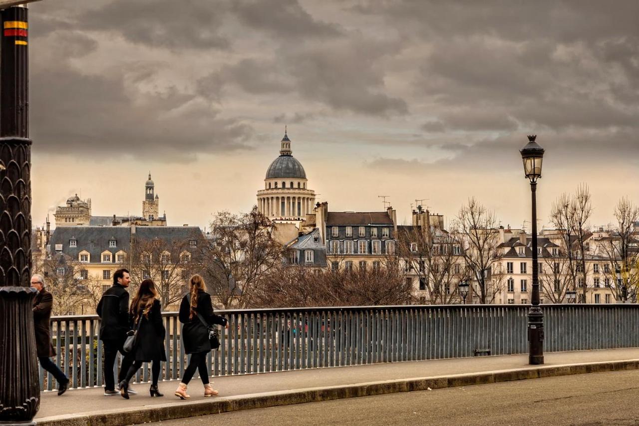 Charming 1Br Apartment With Terrace Le Marais Paris Center Esterno foto